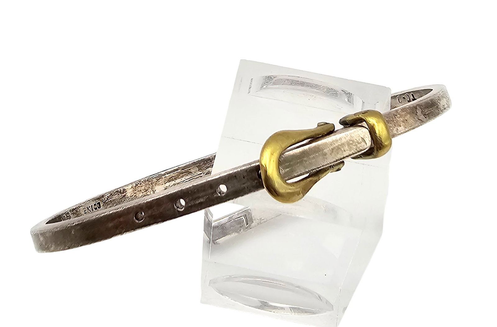 Mexico Taxco TC-? Belt Bracelet: Mexico Taxco TC-? Belt Bracelet 18.5 G