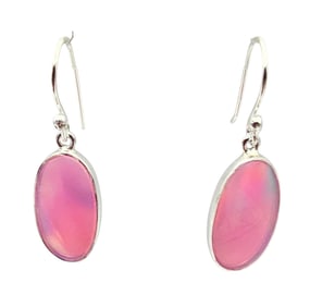 Sanchi & Filia P Designs New Genuine Galaxy Opal Sterling Silver Drop Dangle Earrings 2.3 G