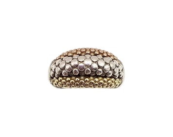 ESO Carvior Sterling Silver Two-Tone Ring Sz 6.75 8 G