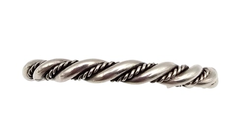 Sterling Silver Twist Cuff Bracelet 30.6 G