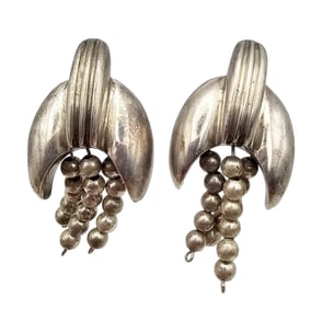 Ilona C Sterling Silver Beaded Dangle Earrings 24 G