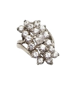 DANETT? Tourmaline Sterling Silver Cocktail Ring Sz 7.75 10.6 G