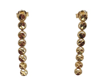 Beverly Hills Gold 14K Gold Drop Dangle Earrings 2 G