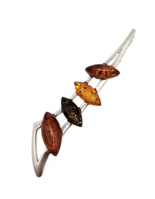 New Amber Sterling Silver Pendant 3 G