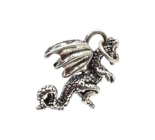 Sterling Silver Dragon Charm 3.1 G