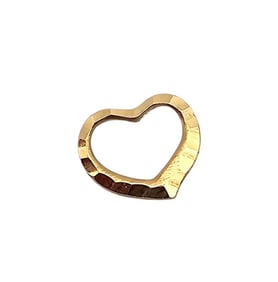 NI 14K Gold Heart Pendant 0.2 G