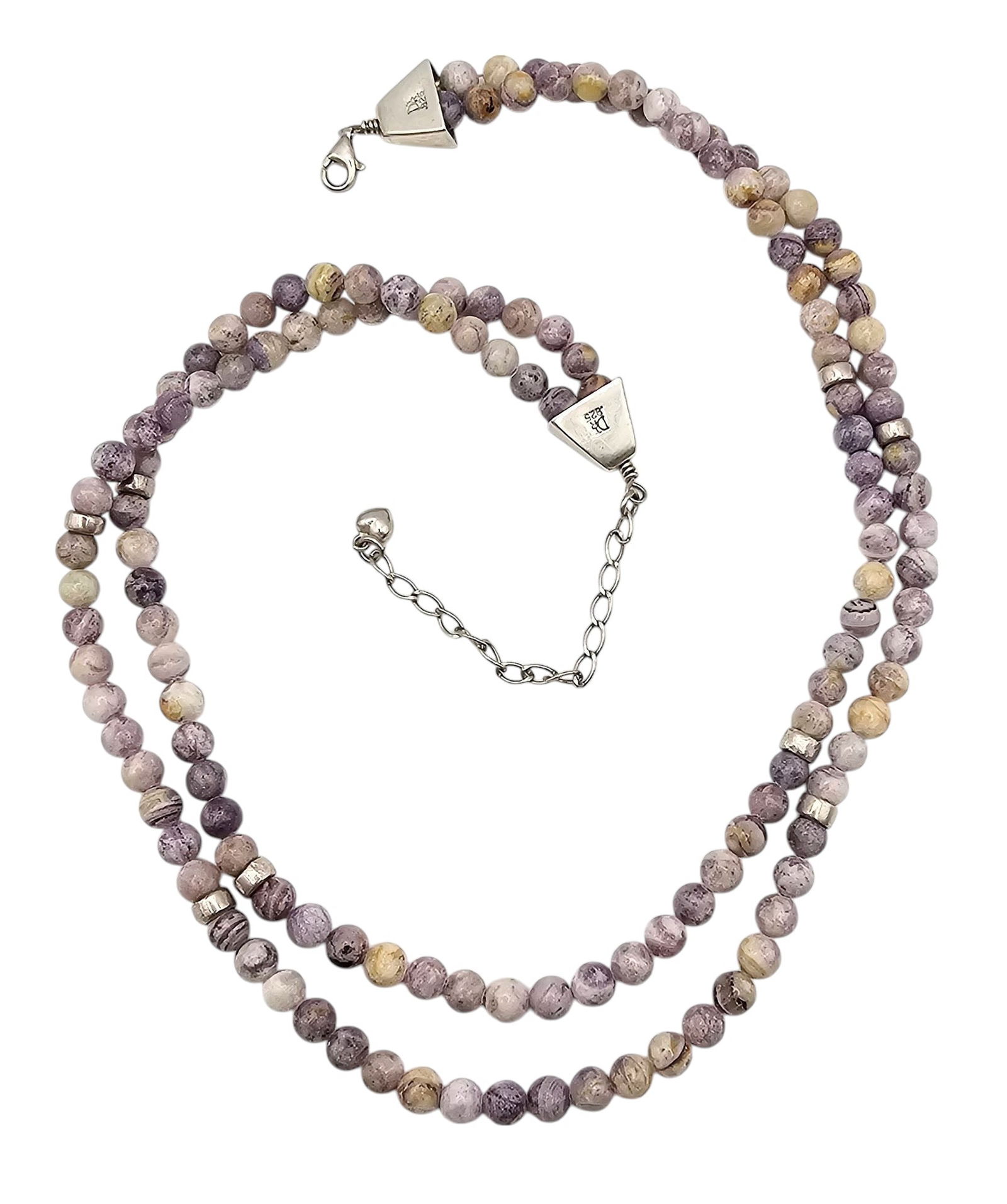 Jay King Mine Finds Charlite Sterling Silver 2 Strand Necklace 62.9 G (1 of 3)