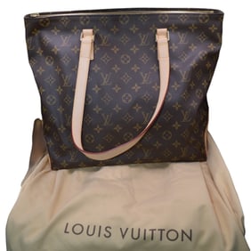Authentic Louis Vuitton Cabas Piano Monogram Canvas Tote Bag