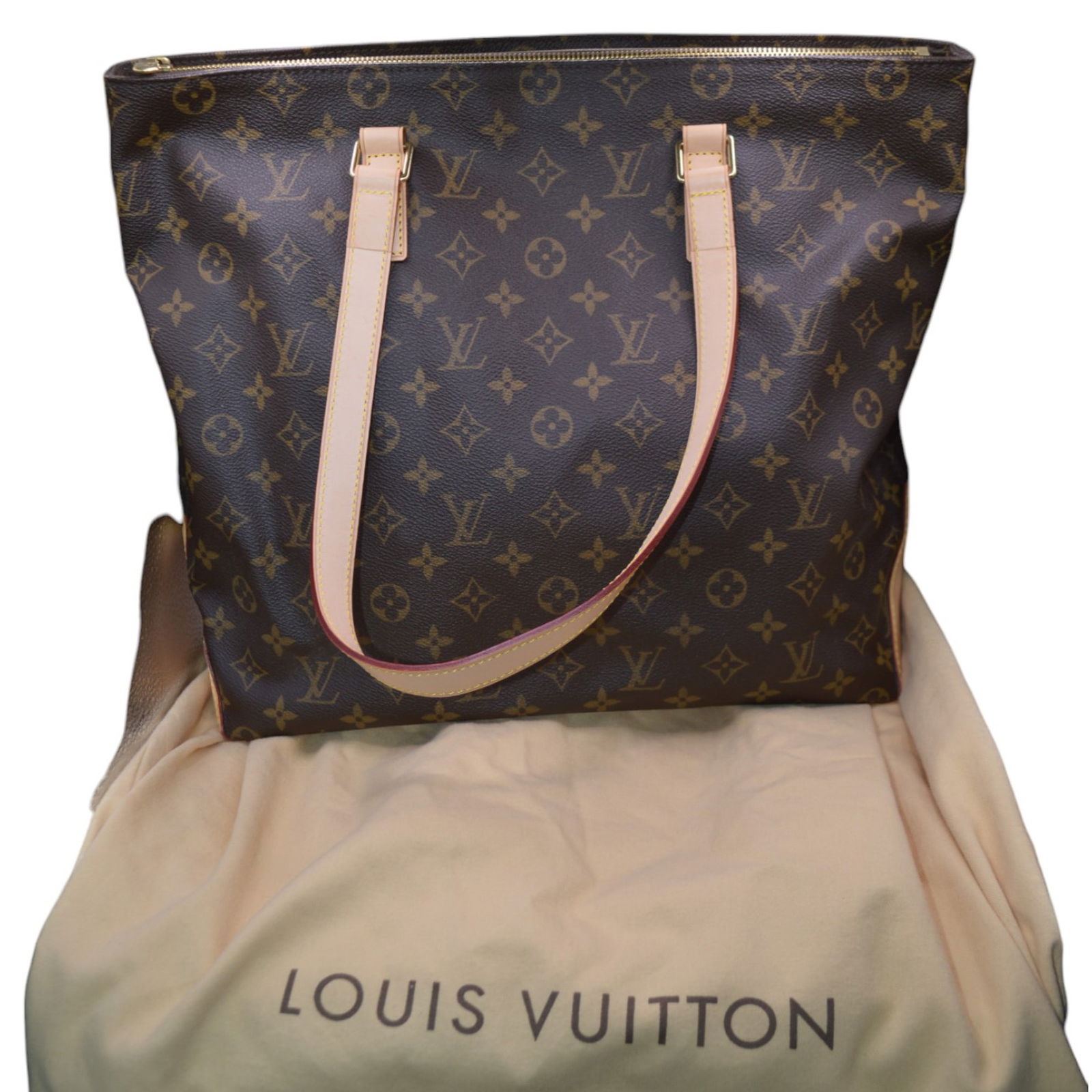 Authentic Louis Vuitton Cabas Piano Monogram Canvas Tote Bag (1 of 9)