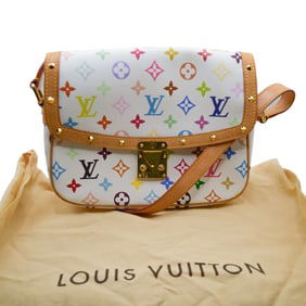 Authentic Louis Vuitton Multicolor Monogram Sologne Shoulder Handbag