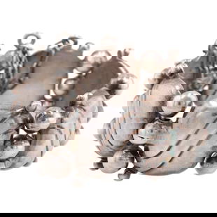 William Spratling First Design Period (1931-1946) Sterling Silver Pillow Bracelet: Iconic William Spratling First Design Period (1931-1946) Sterling Silver Pillow Bracelet 61.2g