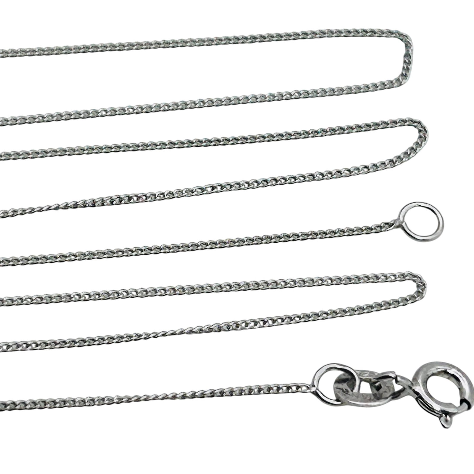 Sterling Silver Curb Chain Necklace, 1.14 G (1 of 4)