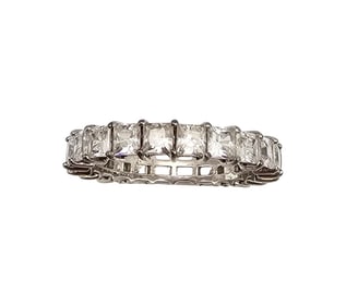 FE Cubic Zirconia Sterling Silver Cocktail Ring Size 7.5 3.1 G