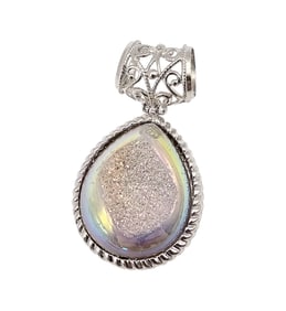 Druzy Sterling Silver Pendant 17.7 G