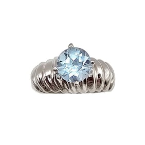 ND Topaz Sterling Silver Solitaire Ring Size 5.5 5.1 G
