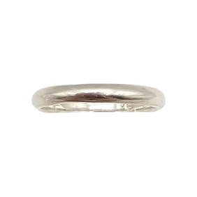 999 Fine Silver Signed Wedding Band Ring Size 7.5 2.4 G