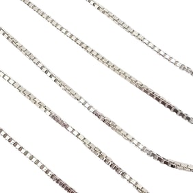Sterling Silver Box Chain Necklace 2.6 G