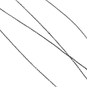 Sterling Silver Cable Chain Necklace 0.6 G