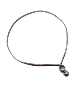 Sterling Silver Collar Necklace 26.2 G