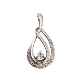 JJ Diamond Sterling Silver Pendant 2.1 G