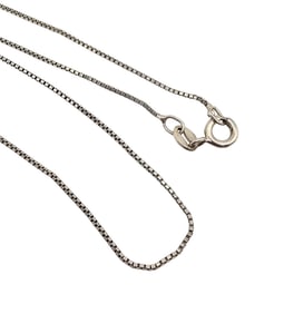 Sterling Silver Box Chain Necklace 2.1 G