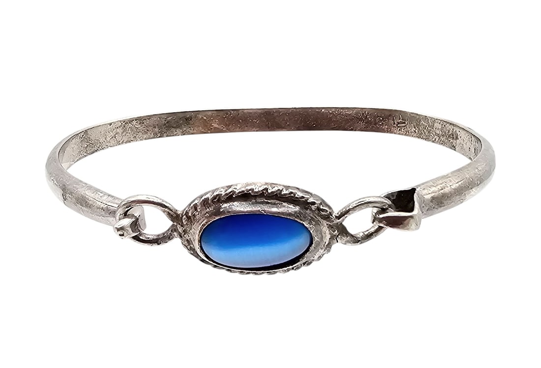 Mexico TL-3 Cat Eye Bangle Bracelet 15.3 G (1 of 4)