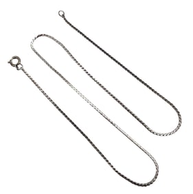 Sterling Silver S Chain Necklace 3.4 G