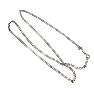 Italy Sterling Silver Curb Chain Necklace 11 G