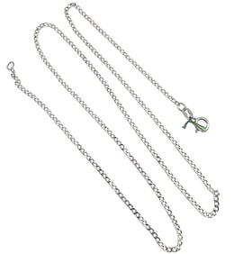 Sterling Silver Curb Chain Necklace 2.1 G