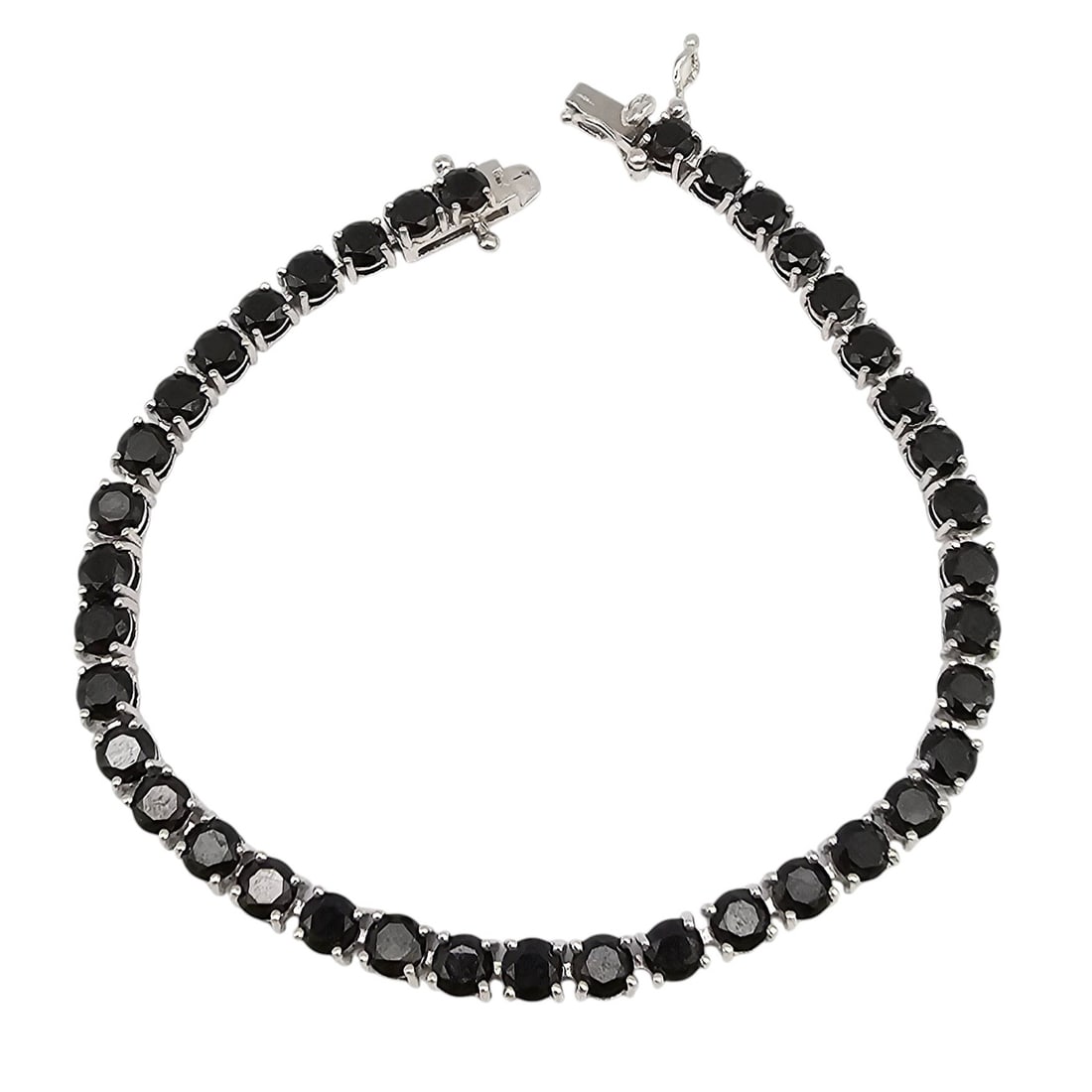 Y Rhinestone Sterling Silver Tennis Bracelet 9.6 G: Y Rhinestone Sterling Silver Tennis Bracelet 9.6 G