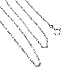 Sterling Silver Twist Chain Necklace 1.7 G