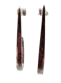 Sterling Silver Long Drop Dangle Earrings 6.7 G