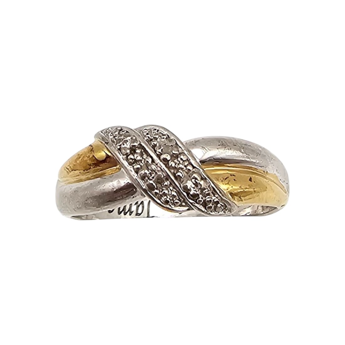 Diamond Sterling Silver Engagement Ring Size 8.75 3.9 G: Diamond Sterling Silver Engagement Ring Size 8.75 3.9 G