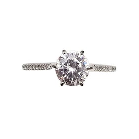 NVC Cubic Zirconia Sterling Silver Cocktail Ring Size 7.5 1.8 G