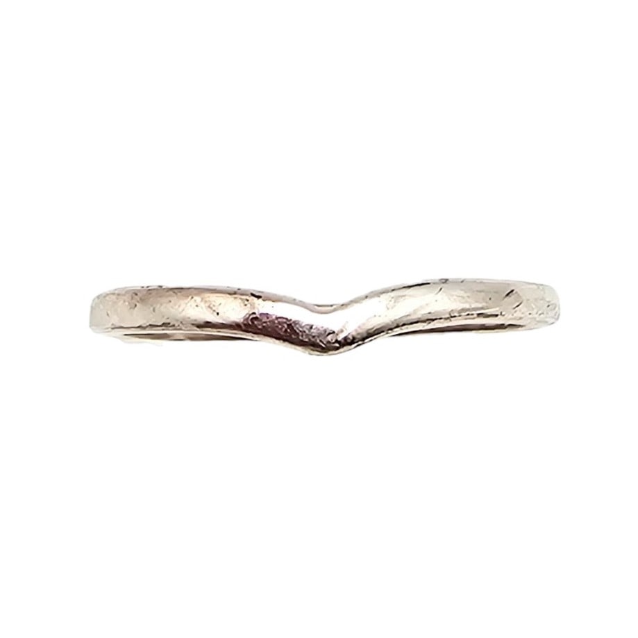 IBB Sterling Silver Chevron Ring 8.75 1.5 G (1 of 4)