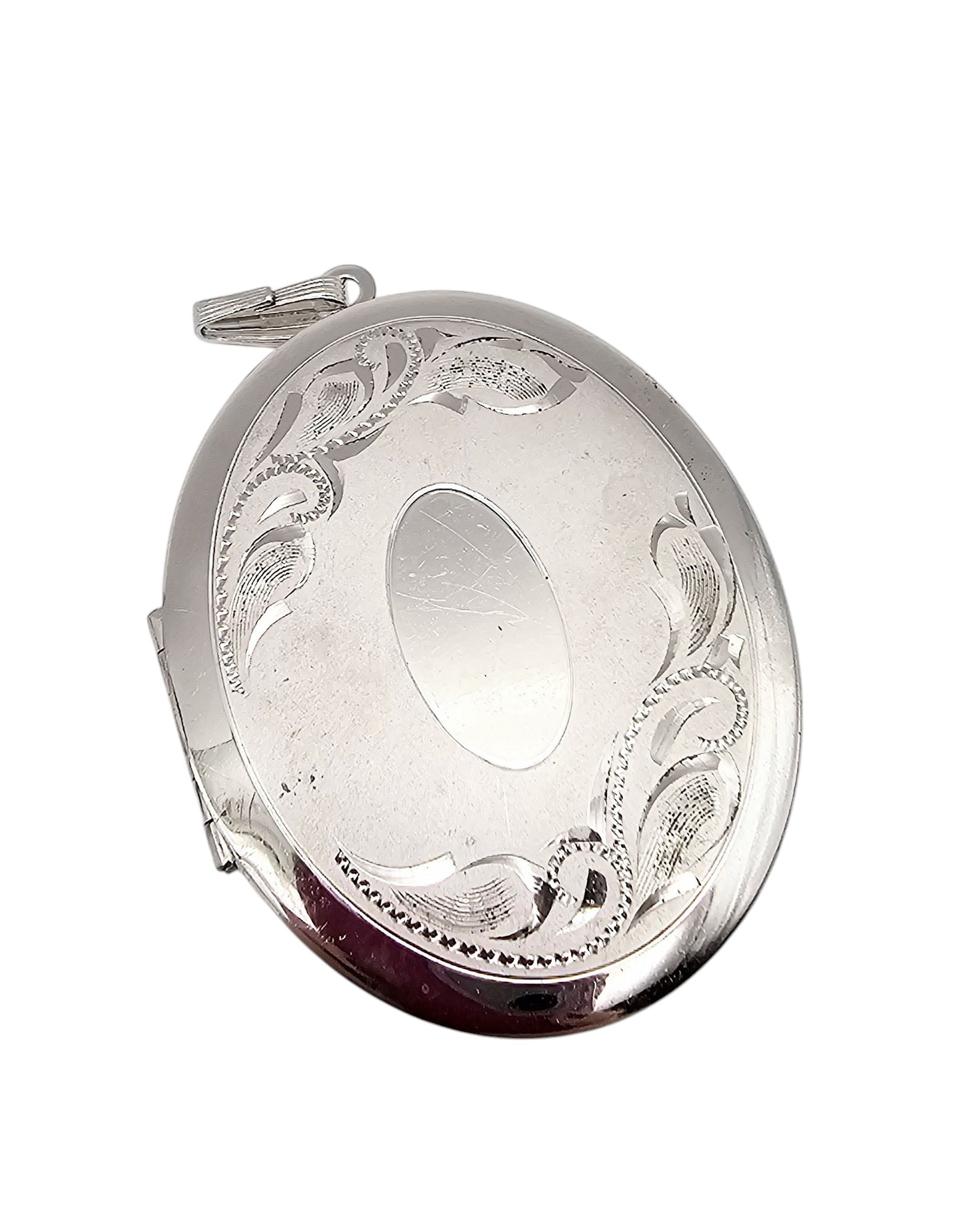 Baromod Sterling Silver Monogram Locket Pendant 20 G: Baromod Sterling Silver Monogram Locket Pendant 20 G