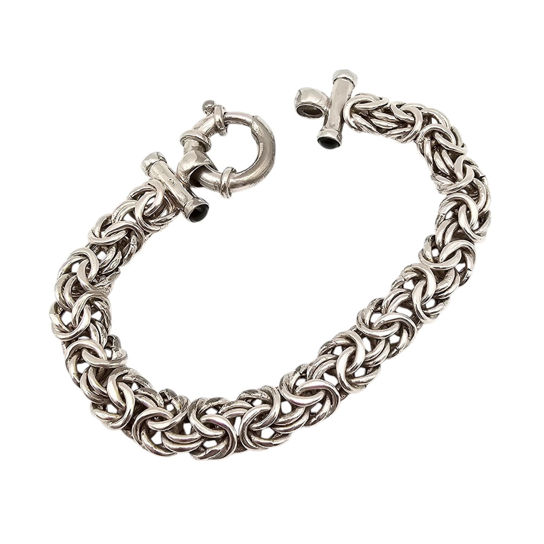 Sterling Silver Byzantine Chain Bracelet 20 G (1 of 3)