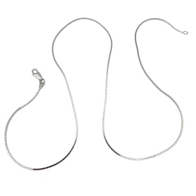 Sterling Silver Box Chain Necklace 3.8 G