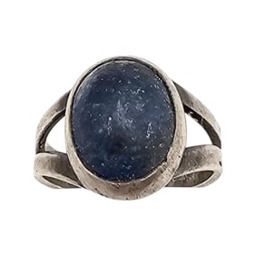 Native Natural Stone Sterling Silver Ring Size 5.5 3.6 G