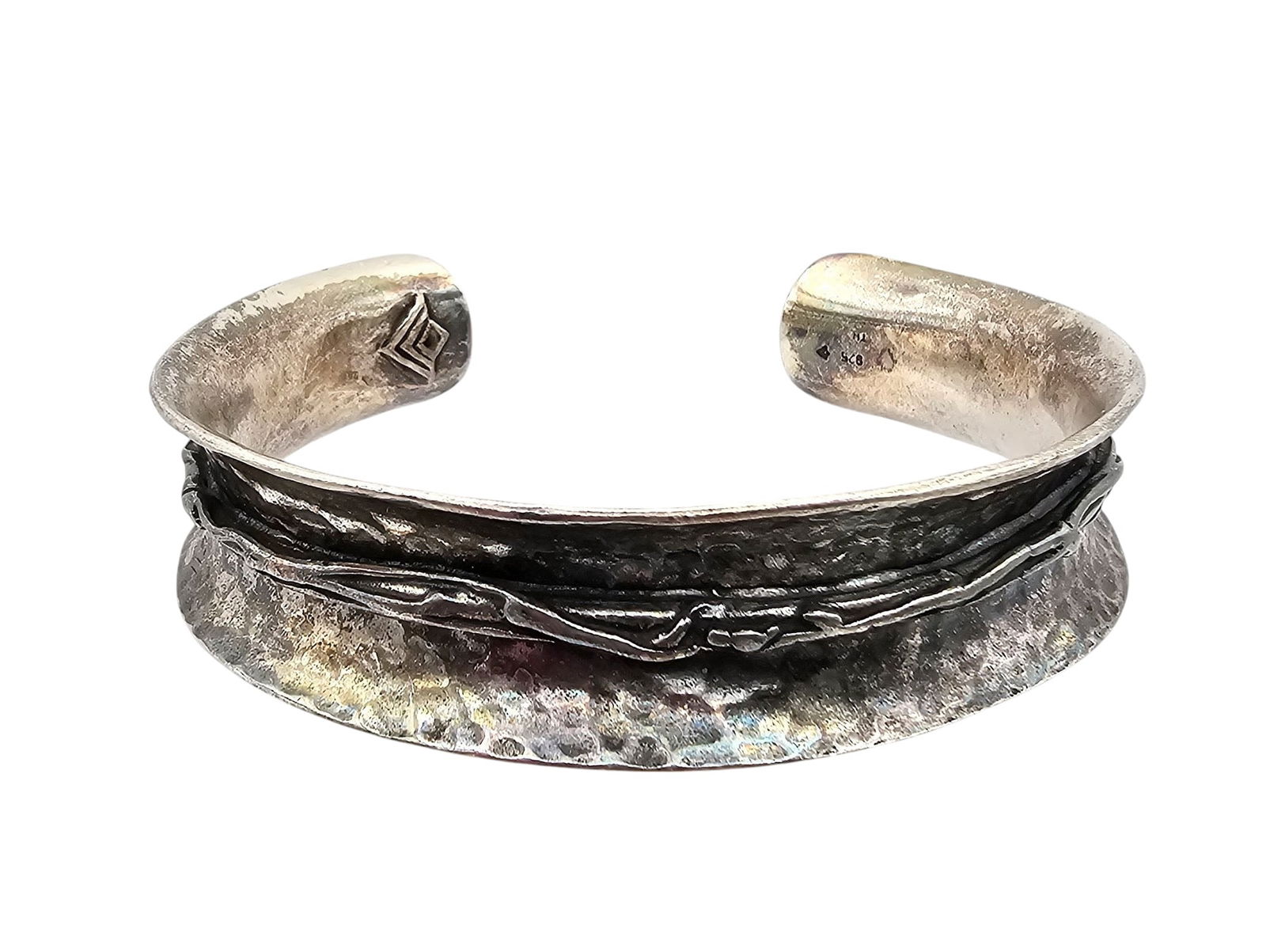 Silpada Sterling Silver Brutalist Style Cuff Bracelet 32.2 G (1 of 4)