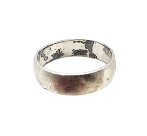 ESPO Sterling Silver Wedding Ring Size 6.25 2.8 G