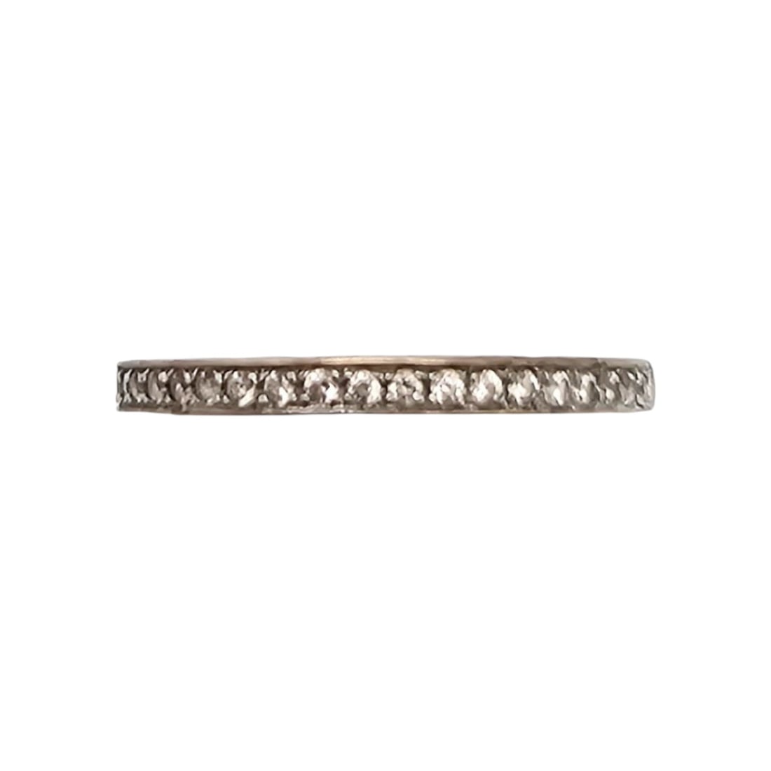 Signed Diamond Sterling Silver Cocktail Ring Size 4.75 1.2 G (1 of 4)
