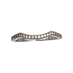 EC Diamond Sterling Silver Wedding Band Ring Size 6.5 1.4 G