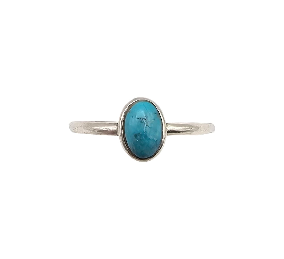 BOMA Turquoise Sterling Silver Ring Size 7.5 0.9 G: BOMA Turquoise Sterling Silver Ring Size 7.5 0.9 G