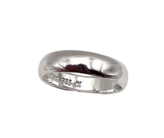 NF Sterling Silver Wedding Band Ring Size 8.25 4.2 G