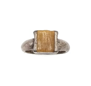 MWS Tigers Eye Sterling Silver Ring Size 6.5 5.7 G