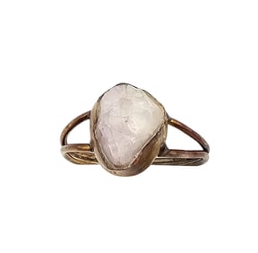 Crystal Gold Over Sterling Silver Ring Size 10.75 3.1 G