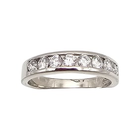 S'one Clear Stone Sterling Silver Cocktail Ring Size 7.5 3.4 G