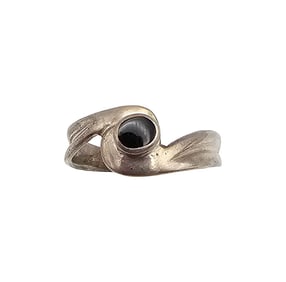 NF Onyx Sterling Silver Ring Size 6.5 1.9 G