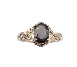 STS Labradorite Sterling Silver Cocktail Ring Size 10.5 2.9 G